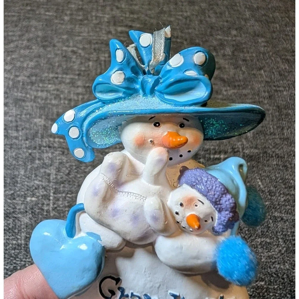 Grandma's 1st Christmas Snowman Ornament 5